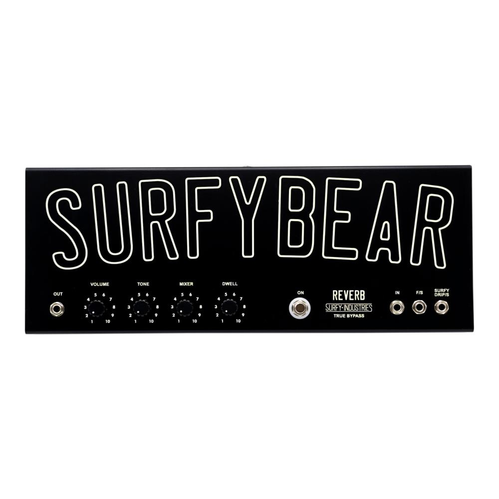 SurfyBear Metal Spring Reverb - Black