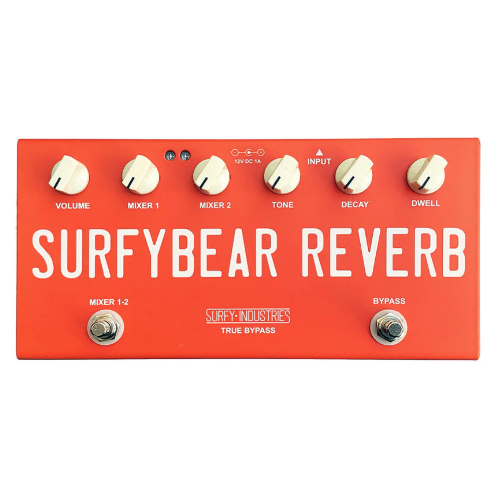 SurfyBear Compact Spring Reverb - Fiesta Red