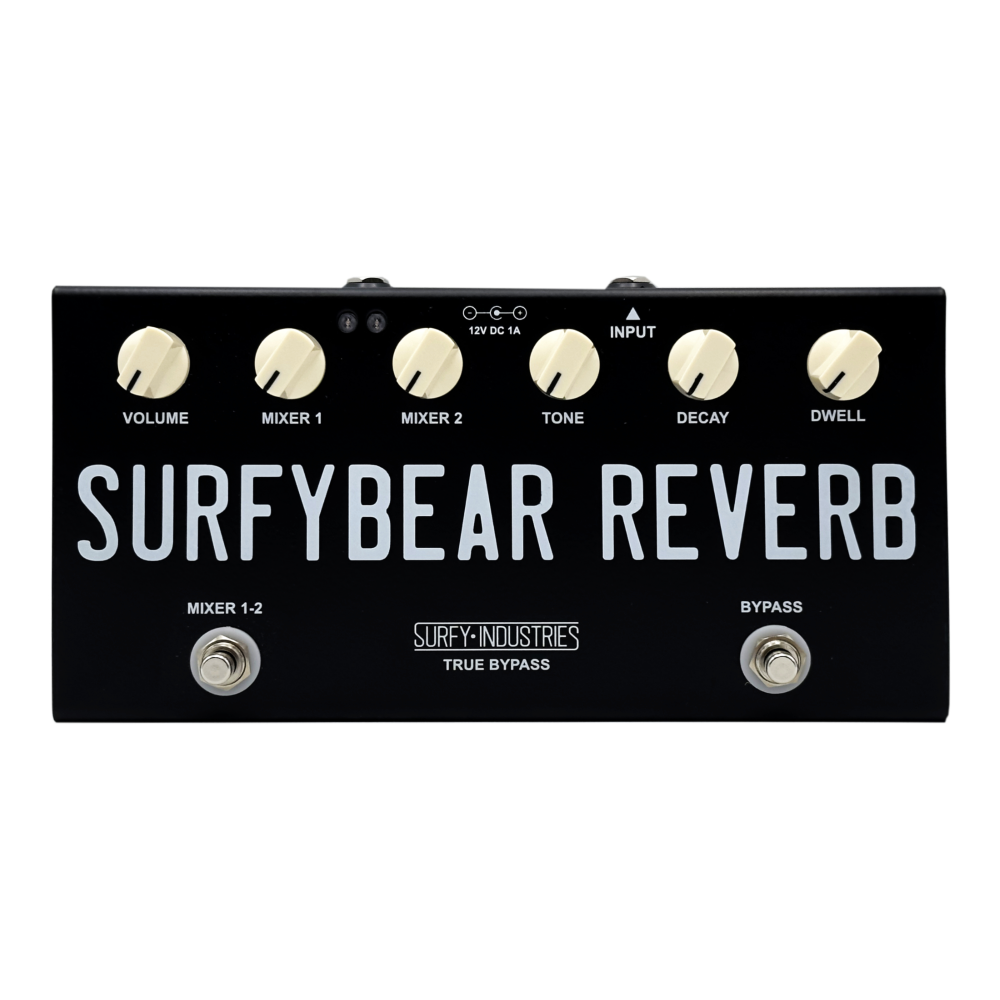 SurfyBear Compact Spring Reverb - Black