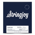 Stringjoy Medium Gauge (50-105) 4 String Medium Scale Nickel Wound Bass Guitar Strings