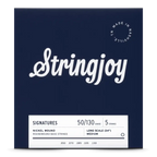 Stringjoy Medium Gauge (50-130) 5 String Long Scale Nickel Wound Bass Guitar Strings