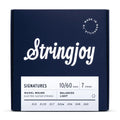 Stringjoy Signatures  7 String Balanced Light Gauge 10-60 Nickel Wound Electric Guitar Strings