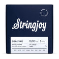Stringjoy Signatures 8 String Balanced Light Gauge 10-80 Nickel Wound Electric Guitar Strings
