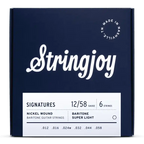 Stringjoy Signatures Baritone Balanced Super Light Gauge 12-58 Nickel Wound Electric Guitar Strings