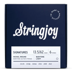 Stringjoy Signatures Baritone Balanced Light Gauge 13.5-62 Nickel Wound Electric Guitar Strings