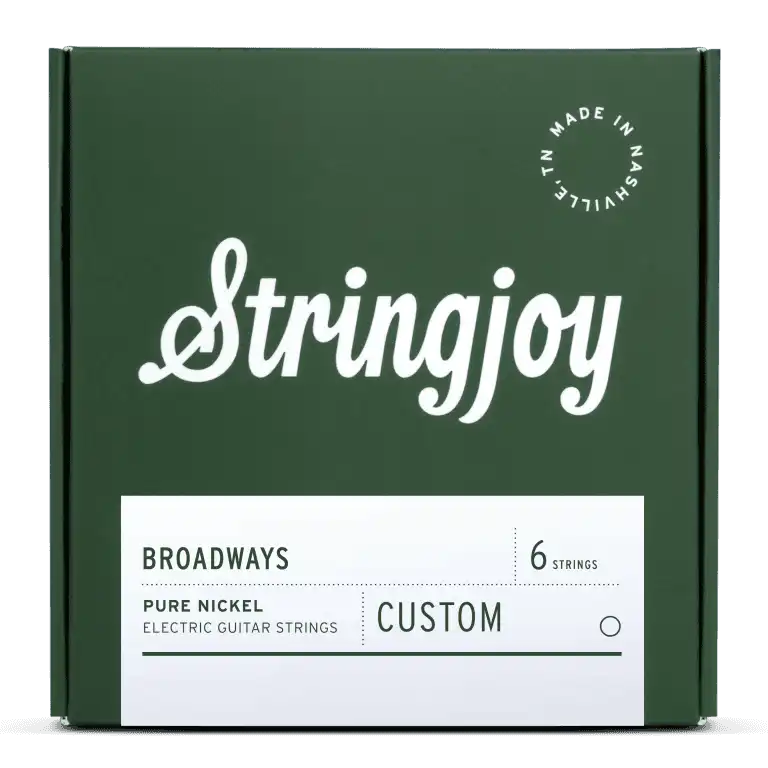 Stringjoy Broadways Custom Pure Nickel Electric Guitar Strings