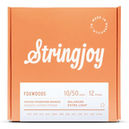 Stringjoy Foxwoods 12 String Extra Light Gauge (10-50) Coated Phosphor Bronze Acoustic Guitar Strings