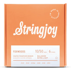 Stringjoy Foxwoods Extra Light Gauge (10-50) Coated Phosphor Bronze Acoustic Guitar Strings
