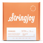 Stringjoy Foxwoods Light Gauge (12-54) Coated Phosphor Bronze Acoustic Guitar Strings