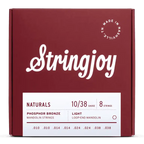 Stringjoy Naturals Light Gauge (10-38) Phosphor Bronze Mandolin Strings