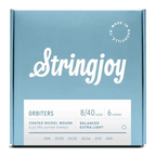 Stringjoy Orbiters Balanced Extra Light Gauge 8-40 Coated Nickel Wound Electric Guitar Strings