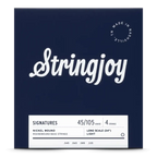 Stringjoy Light Gauge 45-105 nickel wound bass guitar strings on a long scale set, designed for bass guitar players.