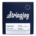 Stringjoy Signatures Baritone Balanced Super Light Gauge 12-58 Nickel Wound Electric Guitar Strings