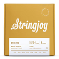 Stringjoy Brights Light Gauge (10-34) 80/20 Bronze Mandolin Strings