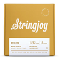 Stringjoy Brights 12 String Super Light Gauge (11-52) 80/20 Bronze Acoustic Guitar Strings