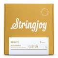 Stringjoy Brights Custom 6 String 80/20 Bronze Acoustic Guitar Strings