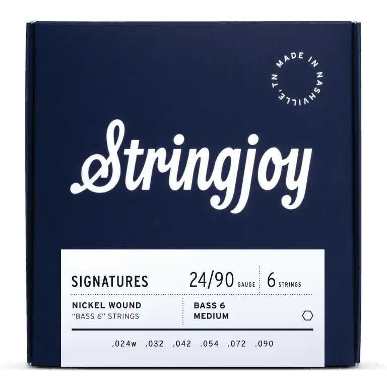 Stringjoy Signatures Bass VI Balanced Medium Gauge 24-90 Nickel Wound Guitar Strings