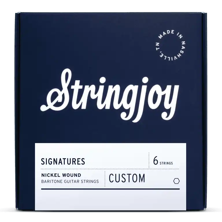 Stringjoy Signatures Custom Baritone Nickel Wound Electric Guitar Strings