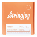 Stringjoy Foxwoods 12 String Super Light Gauge (11-52) Coated Phosphor Bronze Acoustic Guitar Strings