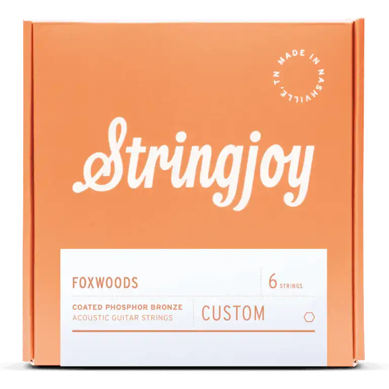 Stringjoy Foxwoods Custom 6 String Coated Phosphor Bronze Acoustic Guitar Strings