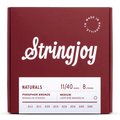 Stringjoy Naturals Medium Gauge (11-40) Phosphor Bronze Mandolin Strings