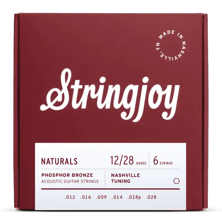 Stringjoy Naturals Nashville Tuning (12-28) Phosphor Bronze Acoustic Guitar Strings