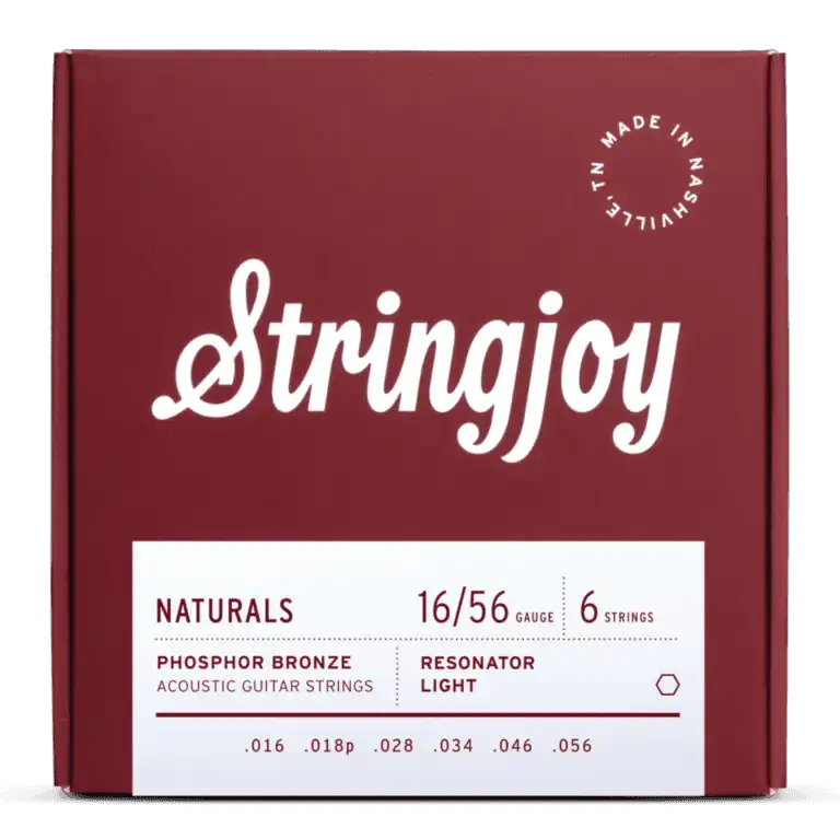 Stringjoy Naturals Resonator Gauge (16-56) Phosphor Bronze Acoustic Guitar Strings