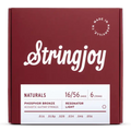 Stringjoy Naturals Resonator Gauge (16-56) Phosphor Bronze Acoustic Guitar Strings