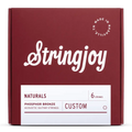 Stringjoy Naturals Custom 6 String Phosphor Bronze Acoustic Guitar Strings