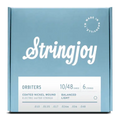 Stringjoy Orbiters Balanced Light Gauge 10-48 Coated Nickel Wound Electric Guitar Strings