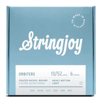 Stringjoy Orbiters Heavy Bottom Light Gauge 10-52 Coated Nickel Wound Electric Guitar Strings