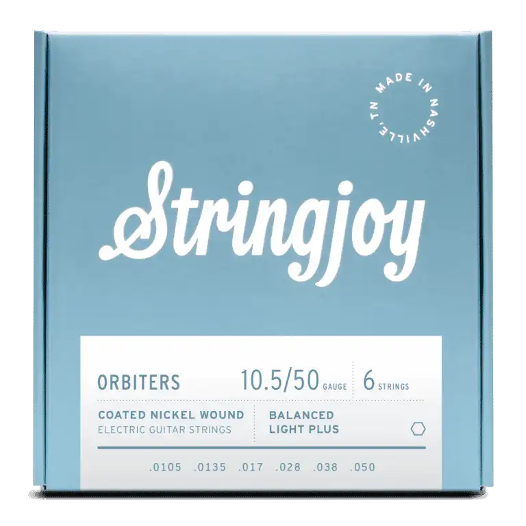 Stringjoy Orbiters Balanced Light Plus Gauge 10.5-50 Coated Nickel Wound Electric Guitar Strings