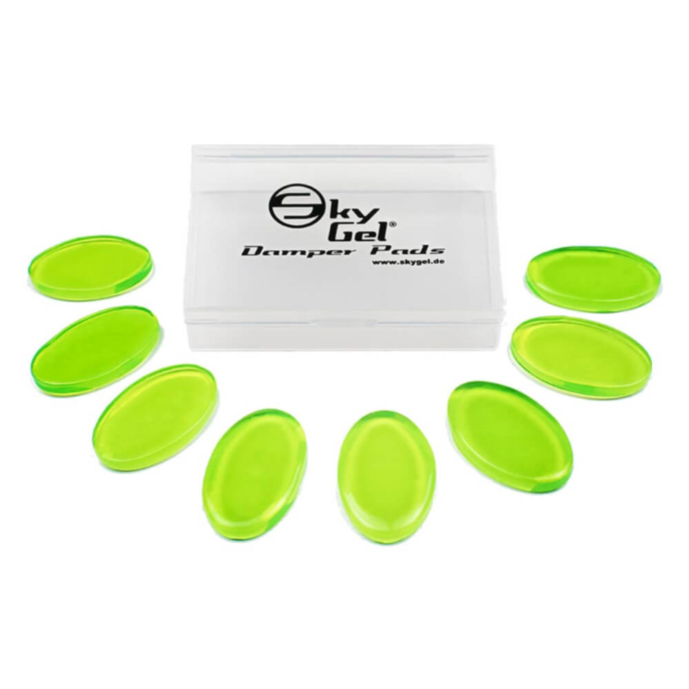 SkyGel Drum Damper Pads 8 Pack - Green