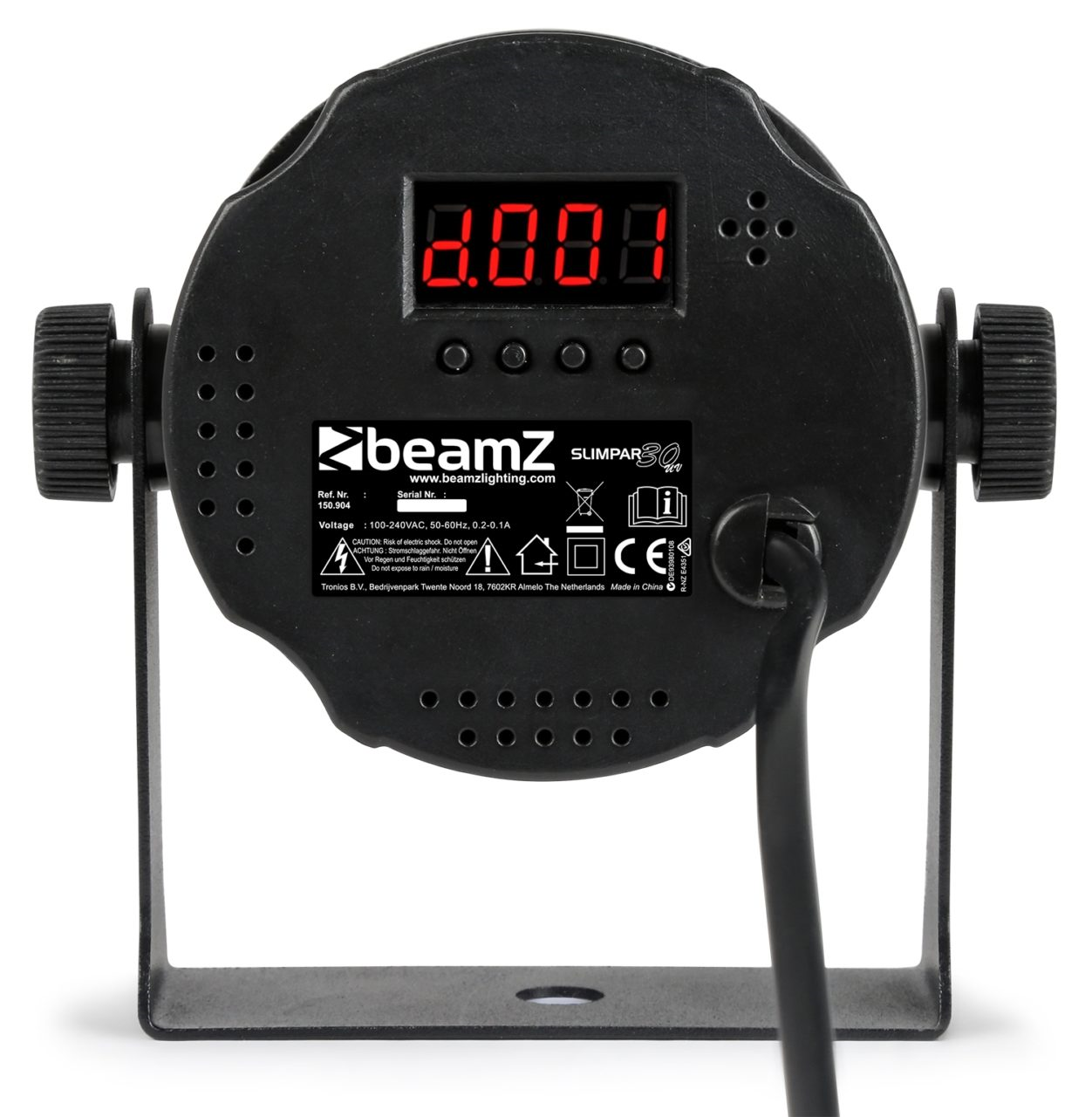 Beamz SlimPar 30 UV 6x2W IRC LED Par Light