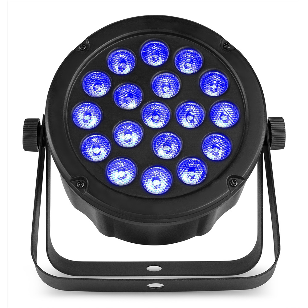 Beamz SlimPAR45 18x 3W 3-in-1 RGB LEDs DMX