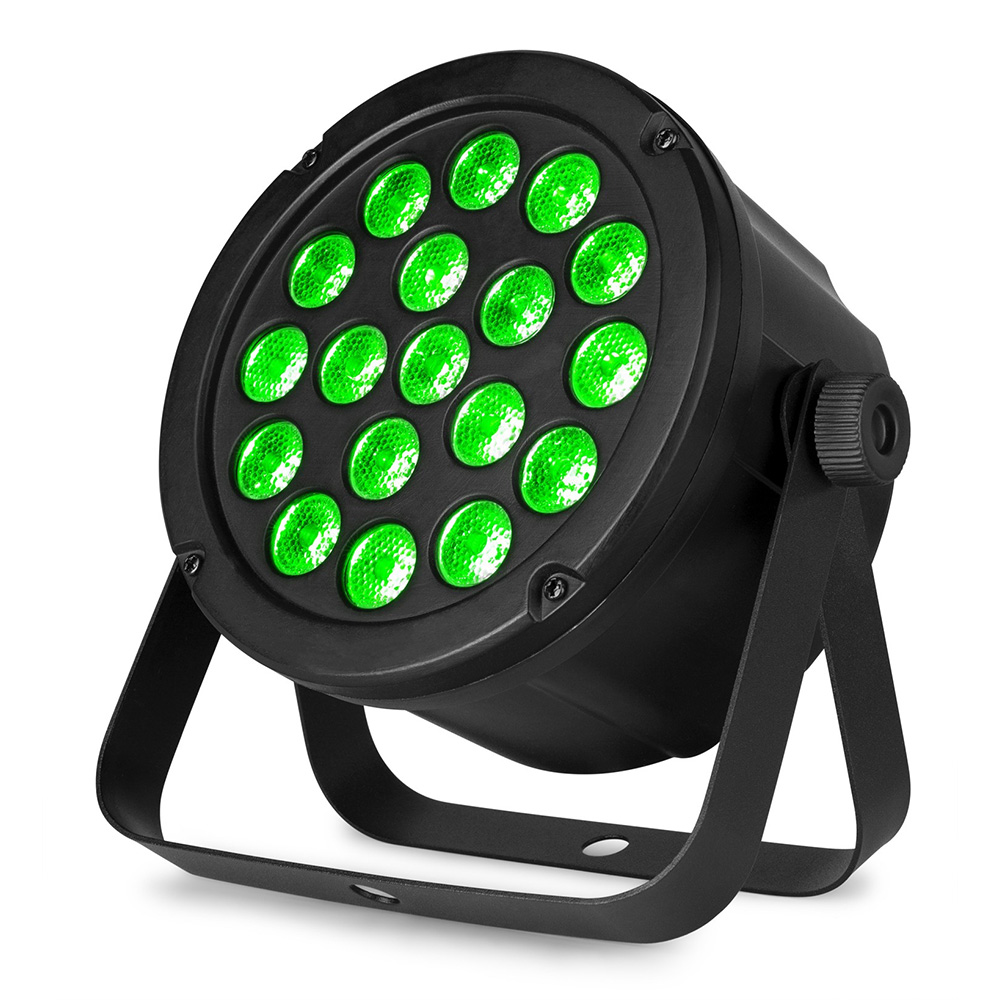 Beamz SlimPAR45 18x 3W 3-in-1 RGB LEDs DMX