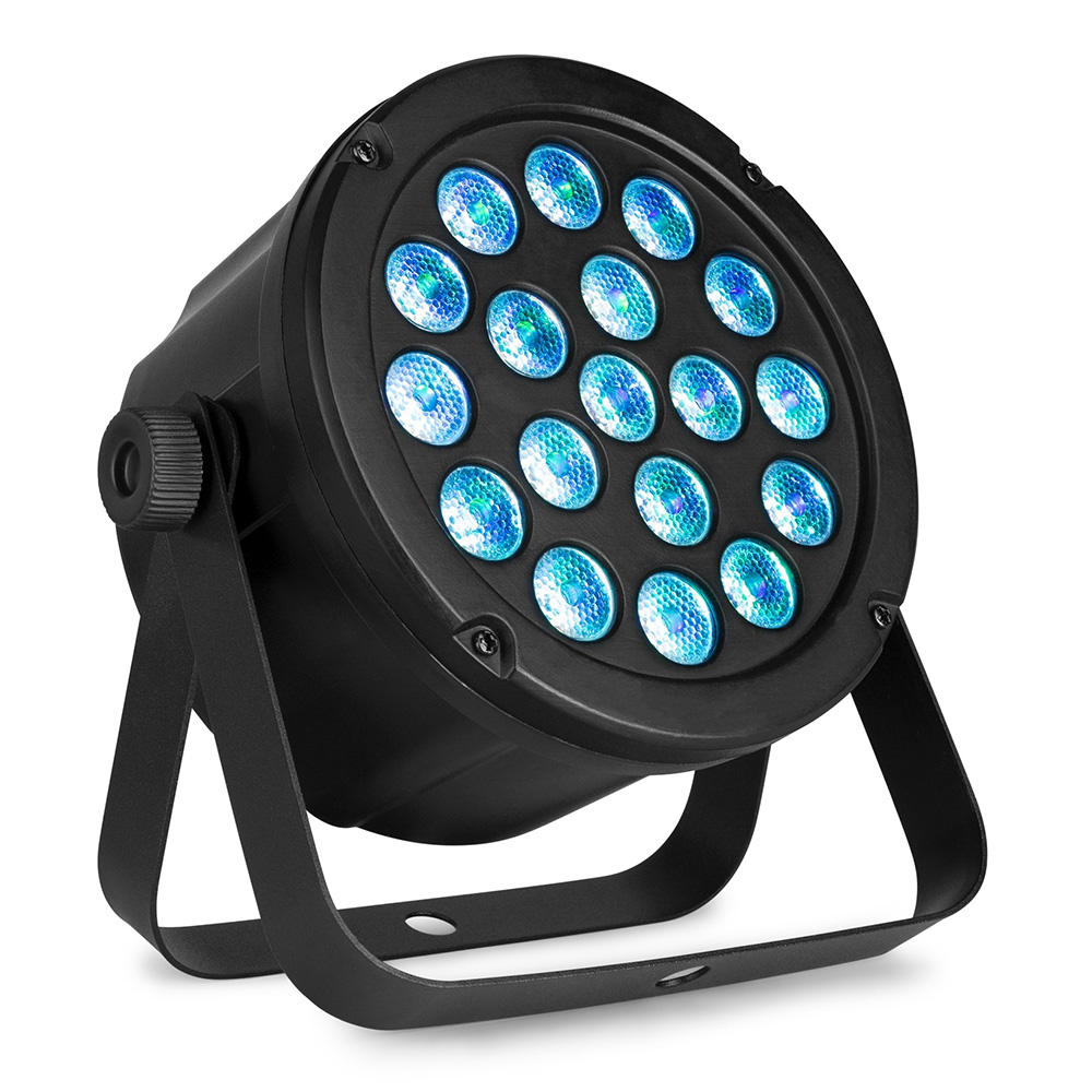 Beamz SlimPAR45 18x 3W 3-in-1 RGB LEDs DMX