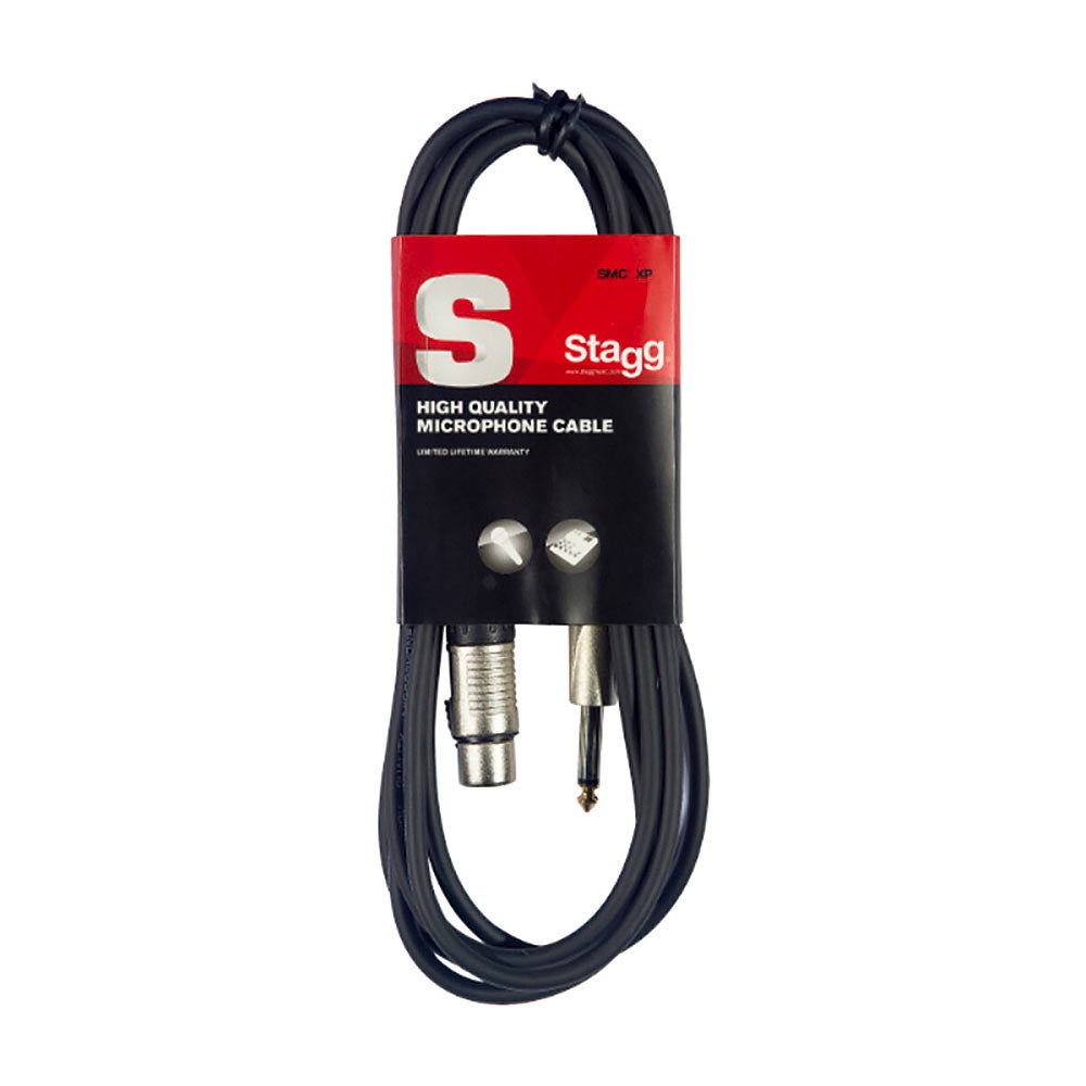 Stagg Microphone Cable 6.35mm-XLRF (6m)