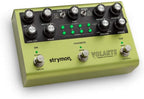 Strymon Volante Magnetic Echo Machine guitar effects pedal with knobs and footswitch, showcasing its sleek black design.