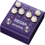Strymon Zelzah multidimension phaser effects pedal with control knobs and input/output jacks on a black background.