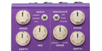 Strymon Zelzah Multidimension Phaser Effects Pedal showcasing its sleek design and control knobs on a modern effects pedal.