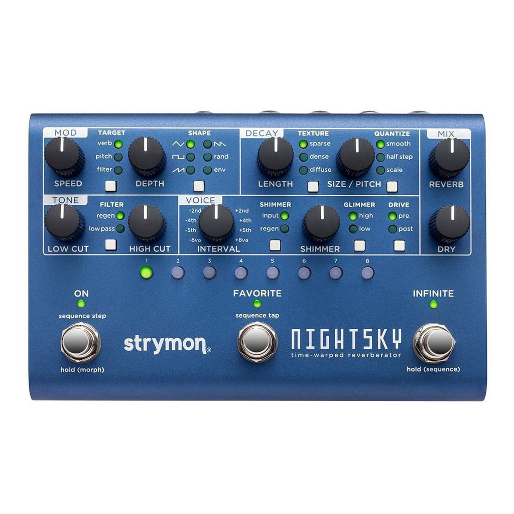 Strymon NightSky Time Warped Reverberator Guitar Effects Pedal