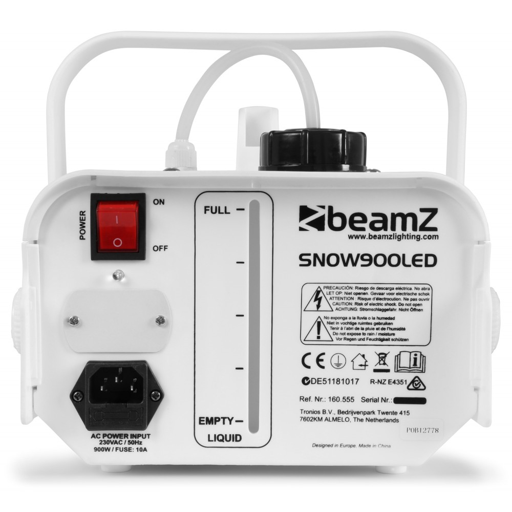 Beamz SNOW-900LED Snow Machine with LEDs 900W