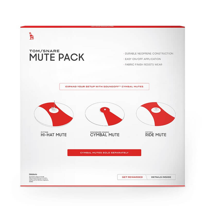 Evans SoundOff 10/12/14/16 4pc Drum Mute Rock Pack