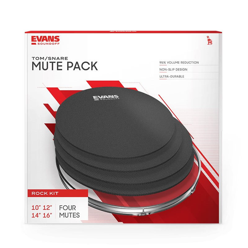 Evans SoundOff 10/12/14/16 4pc Drum Mute Rock Pack