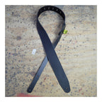 Colonial Leather 2.5 inch Sueded Soft Leather Guitar Strap - Black
