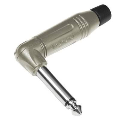 Amphenol ACPM-RN-AU 6.35mm 2 Pole Jack Connector Right Angle - Nickel Finish