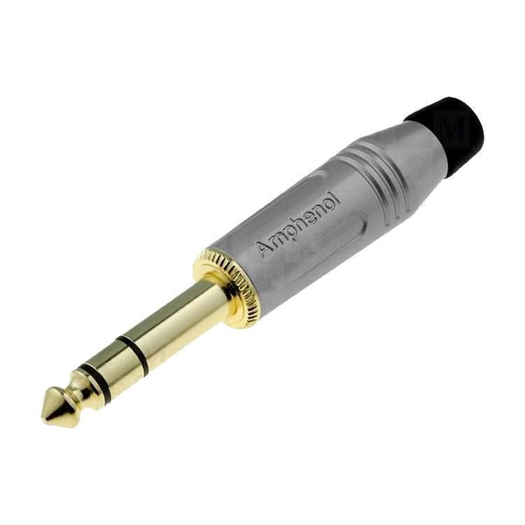 Amphenol ACPS-GN-AU 6.35mm 3 Pole Jack Connector