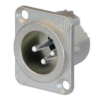 Neutrik NC3MD-LX Male 3pin Chassis Panel Mount