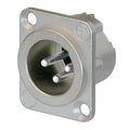 Neutrik NC3MD-LX Male 3pin Chassis Panel Mount